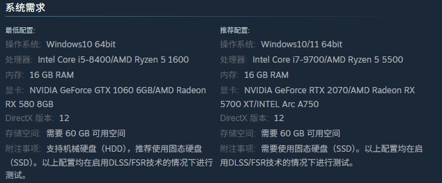 《明末渊虚之羽》发行商与配置详情