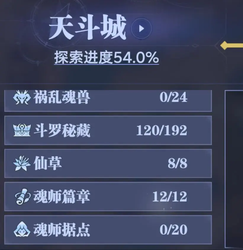 《斗罗大陆：猎魂世界》天斗城全收集攻略(图1)