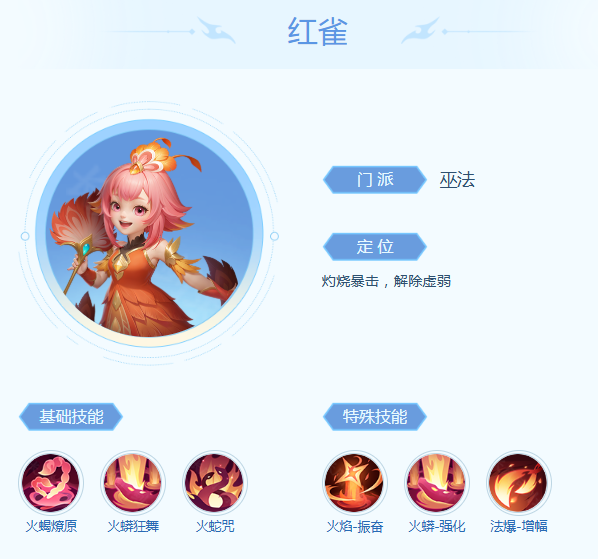 《梦想世界：长风问剑录》红雀技能全解析：灼烧暴击与状态解除的战术核心