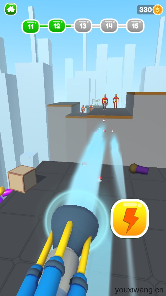 把它们全部击倒(图1)