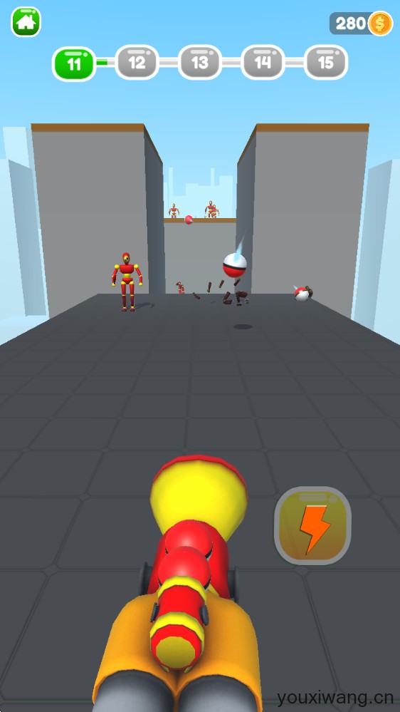 把它们全部击倒(图11)